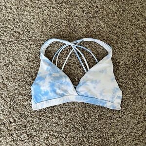 full tilt strappy tie dye bikini top